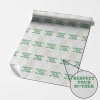 Earth Day Wrapping Paper Roll Respect Your Mother Environmental Recycling