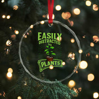 Easily Distracted By Plants Crystal Glass Ornament Funny Gardening Lover Gift TS12