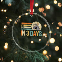 Easter A Lot Can Happen In 3 Days Religious Crystal Glass Ornament