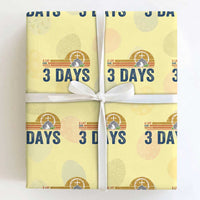 Easter A Lot Can Happen in 3 Days Wrapping Paper Roll Retro Religious Easter Christian