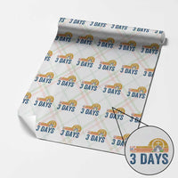 Easter A Lot Can Happen in 3 Days Wrapping Paper Roll Retro Religious Easter Christian - Wonder Print Shop
