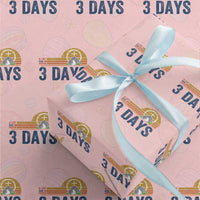 Easter A Lot Can Happen in 3 Days Wrapping Paper Roll Retro Religious Easter Christian