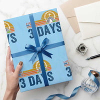 Easter A Lot Can Happen in 3 Days Wrapping Paper Roll Retro Religious Easter Christian - Wonder Print Shop