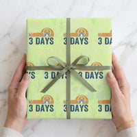 Easter A Lot Can Happen in 3 Days Wrapping Paper Roll Retro Religious Easter Christian
