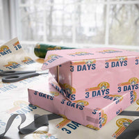 Easter A Lot Can Happen in 3 Days Wrapping Paper Roll Retro Religious Easter Christian - Wonder Print Shop