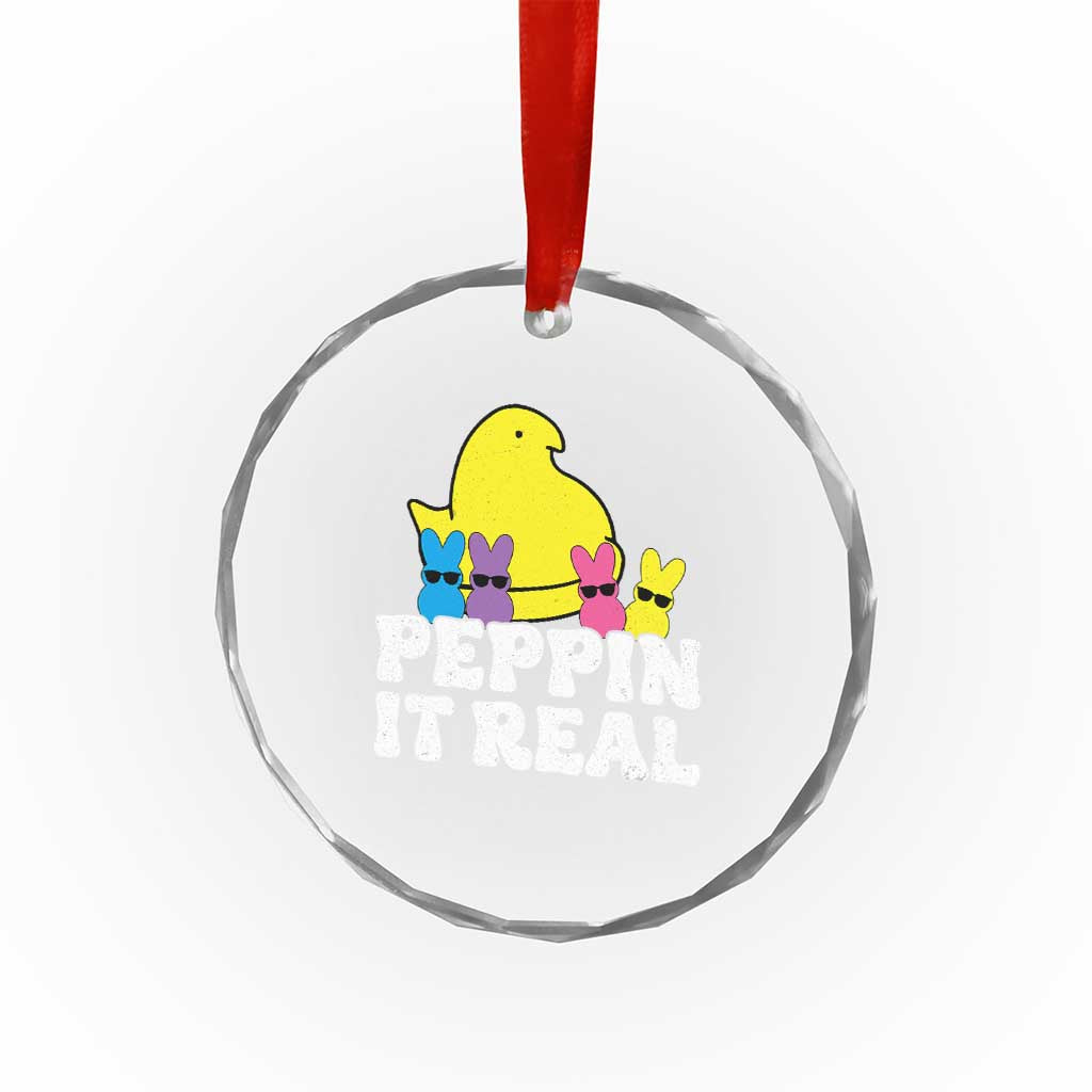 Easter Bunny Crystal Glass Ornament Peepin It Real Rabbit Candy Easter - Wonder Print Shop