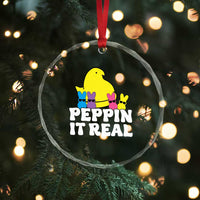 Easter Bunny Crystal Glass Ornament Peepin It Real Rabbit Candy Easter - Wonder Print Shop
