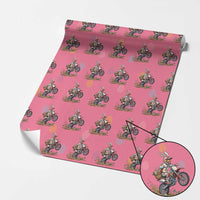 Easter Bunny Dirt Bike Rider Funny Motocross Rabbit Graphic Wrapping Paper Roll Cool Off Road Racing Egg Hunt