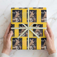 Easter Bunny Iced Coffee Wrapping Paper Roll Funny Rabbit Egg Painting