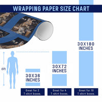 Easter Bunny Iced Coffee Wrapping Paper Roll Funny Rabbit Egg Painting