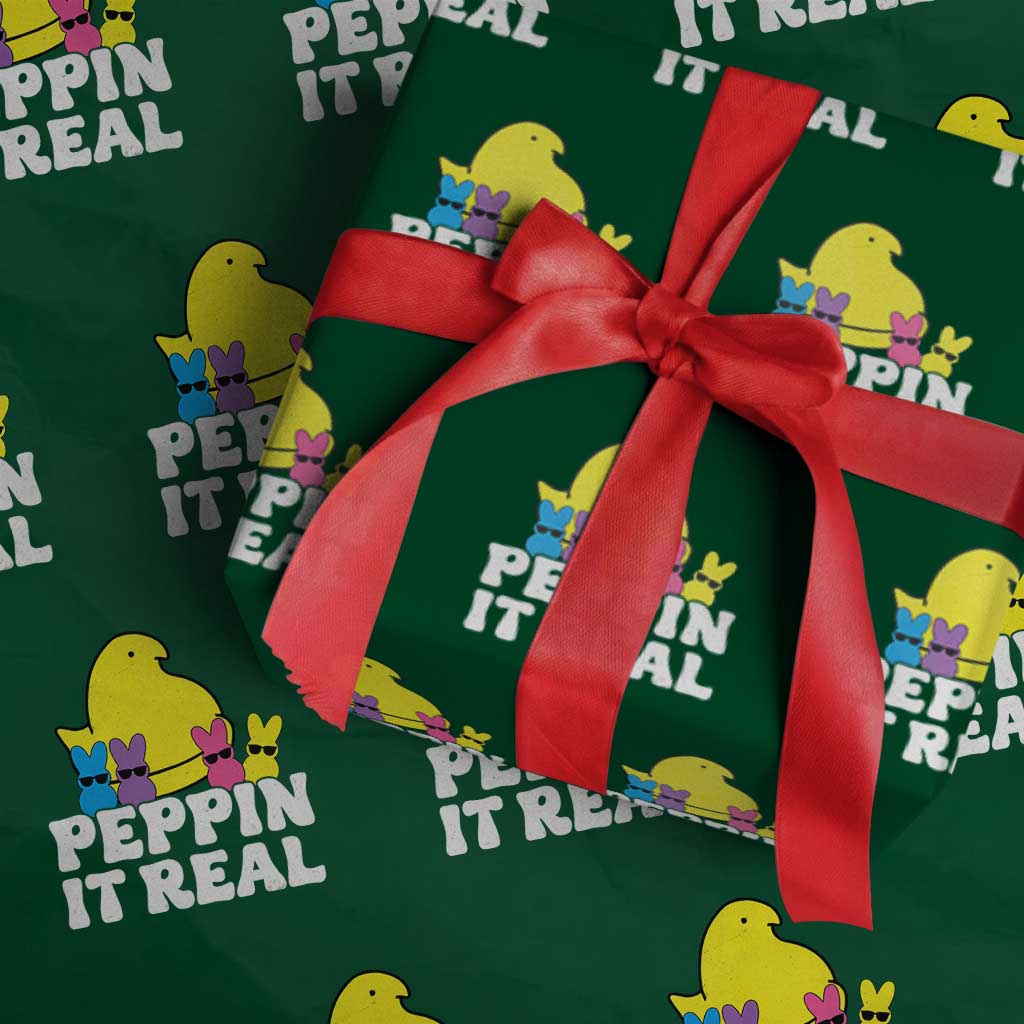 Easter Bunny Wrapping Paper Roll Peepin It Real Rabbit Candy Easter - Wonder Print Shop