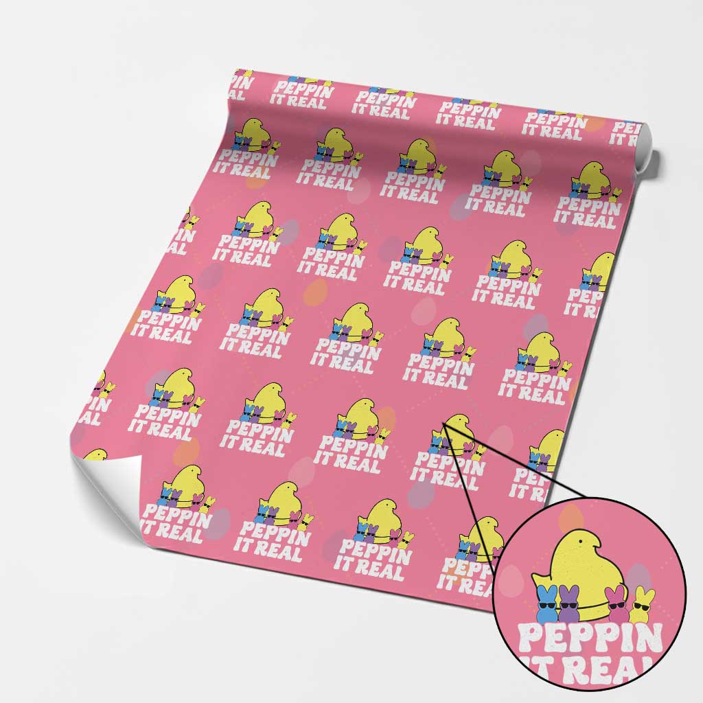 Easter Bunny Wrapping Paper Roll Peepin It Real Rabbit Candy Easter
