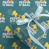 Easter Bunny Wrapping Paper Roll Peepin It Real Rabbit Candy Easter