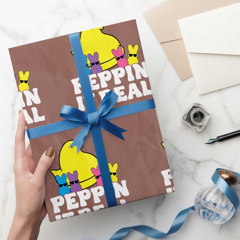 Easter Bunny Wrapping Paper Roll Peepin It Real Rabbit Candy Easter - Wonder Print Shop