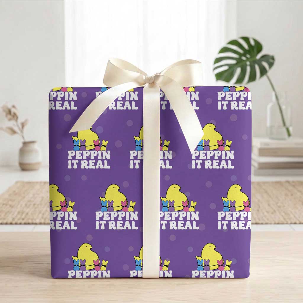 Easter Bunny Wrapping Paper Roll Peepin It Real Rabbit Candy Easter