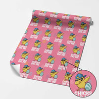 Easter Chicks Dig Me Wrapping Paper Roll Cute Chicken Dabbing Egg Hunt Toddler