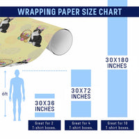 Easter Day Cat Bunny Ears Eggs Graphic Wrapping Paper Roll