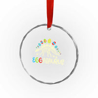 Easter Dinosaur Crystal Glass Ornament Kids Eggasaurus Easter Stegosaurus Dino Toddler Boys - Wonder Print Shop