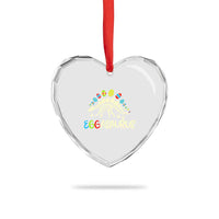 Easter Dinosaur Heart Crystal Glass Ornament Kids Eggasaurus Easter Stegosaurus Dino Toddler Boys - Wonder Print Shop