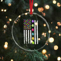 Easter Eggs American Flag Patriotic Crystal Glass Ornament Happy Easter Day TS02