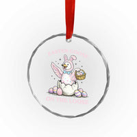 Easter Goose On The Loose Crystal Glass Ornament Funny Easter Egg Hunt Gift