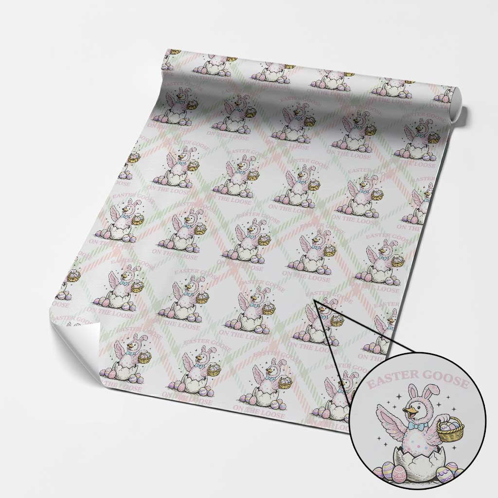 Easter Goose On The Loose Wrapping Paper Roll Funny Easter Egg Hunt Gift