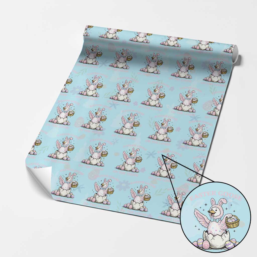 Easter Goose On The Loose Wrapping Paper Roll Funny Easter Egg Hunt Gift
