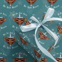 Easter Jesus Has Risen Wrapping Paper Roll Christian Religious Phoenix Resurrection Cross