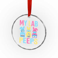 Easter Lab Tech Crystal Glass Ornament Cute Bunny My Lab Peeps - Wonder Print Shop