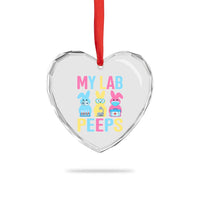 Easter Lab Tech Heart Crystal Glass Ornament Cute Bunny My Lab Peeps - Wonder Print Shop