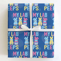 Easter Lab Tech Wrapping Paper Roll Cute Bunny My Lab Peeps