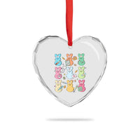 Easter Nurse Bunny Heart Crystal Glass Ornament Funny Nursing Easter Spring Nurse Gift - Wonder Print Shop