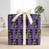 Easter Raccoon Iced Coffee Wrapping Paper Roll Funny Trash Panda Egg Painting