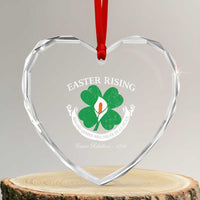 Easter Rising Heart Crystal Glass Ornament Ireland Unfree Will Never Be At Peace 1916 Irish Rebellions