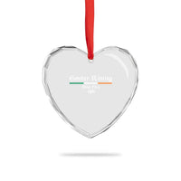 Easter Rising Sinn Fein 1916 Heart Crystal Glass Ornament Irish War Of Independence