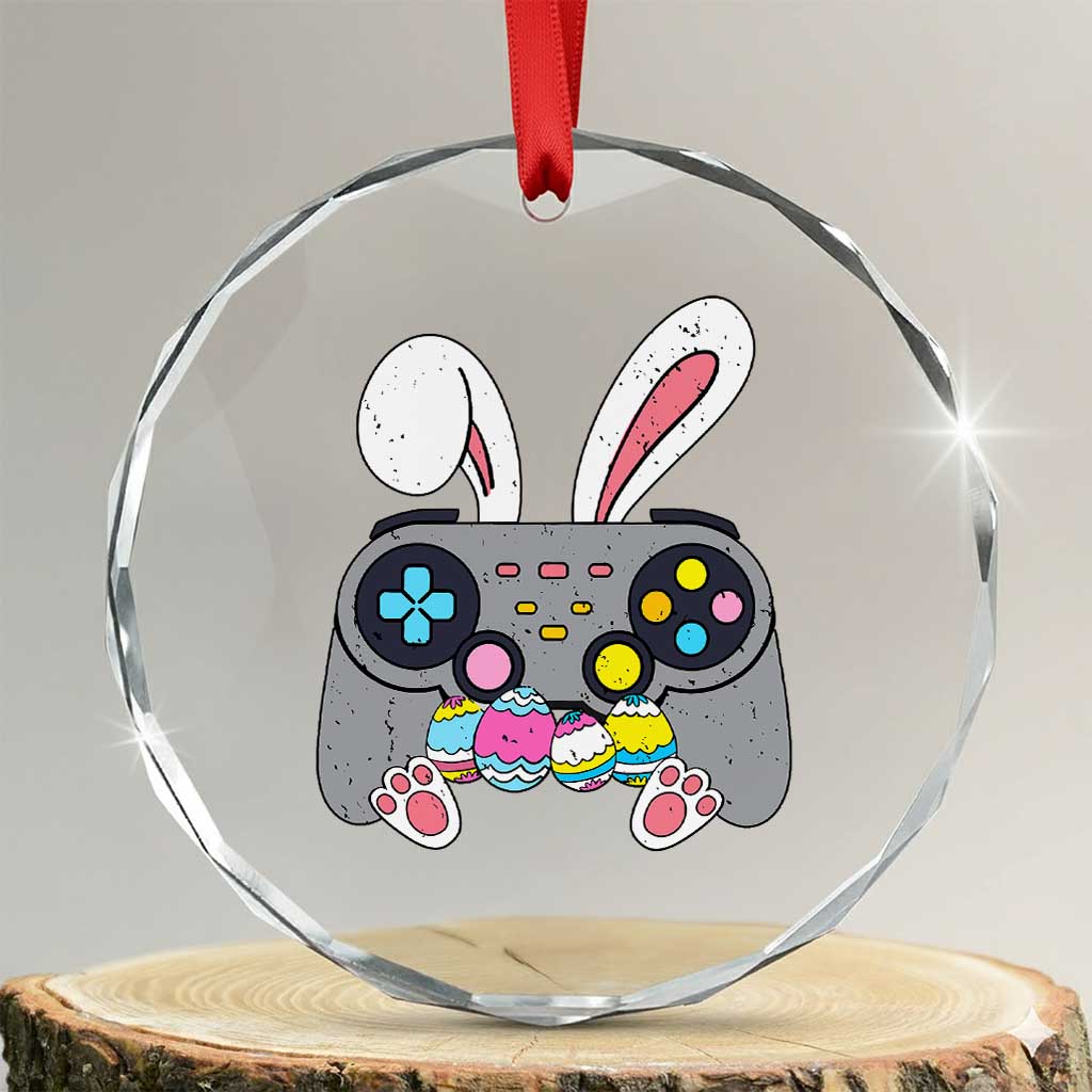 Easter Video Game Crystal Glass Ornament Bunny Eggs Gaming Gamer - Wonder Print Shop