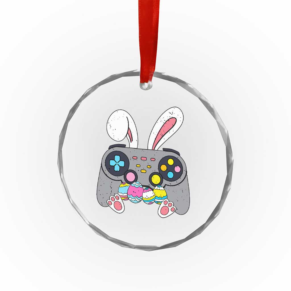 Easter Video Game Crystal Glass Ornament Bunny Eggs Gaming Gamer - Wonder Print Shop