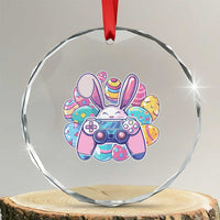 Easter Video Game Crystal Glass Ornament Cute Bunny Eggs Gaming Gamer - Wonder Print Shop