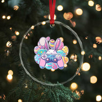 Easter Video Game Crystal Glass Ornament Cute Bunny Eggs Gaming Gamer - Wonder Print Shop
