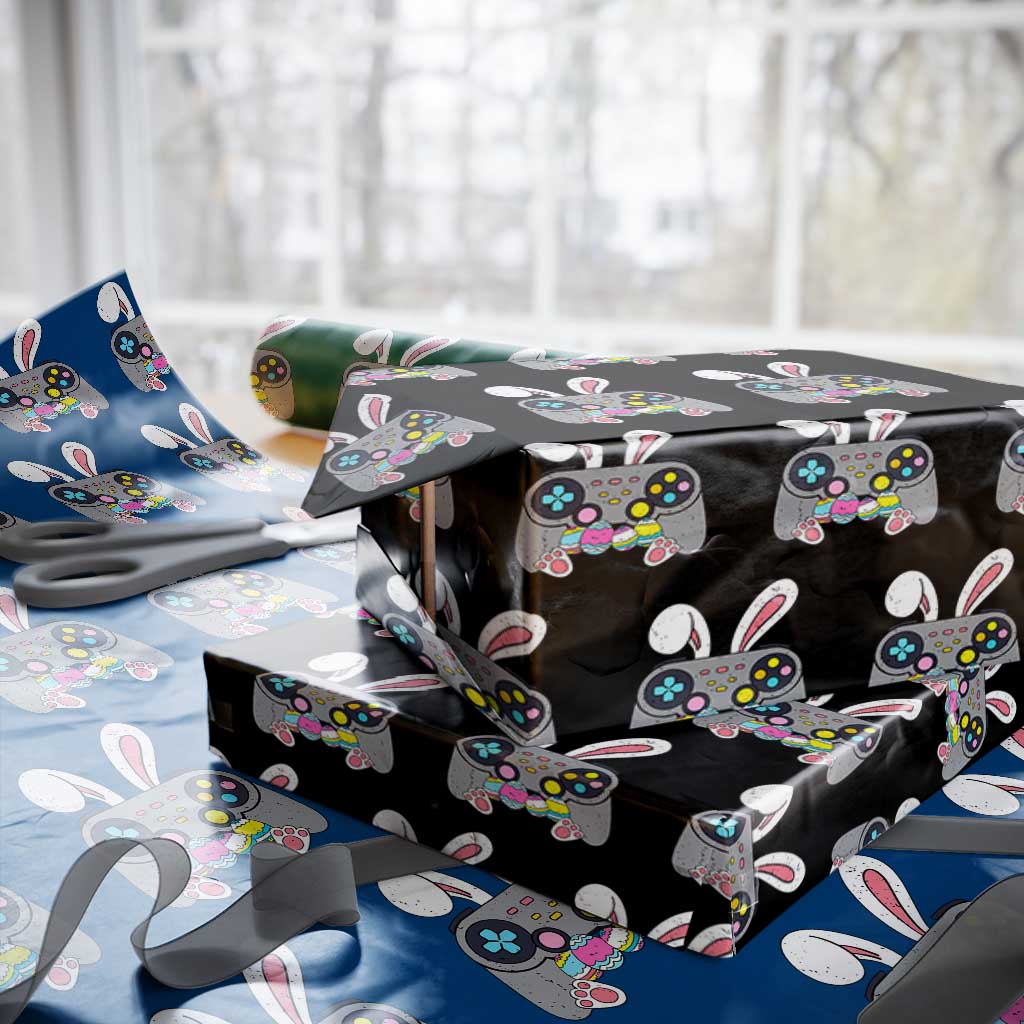 Easter Video Game Wrapping Paper Roll Bunny Eggs Gaming Gamer - Wonder Print Shop
