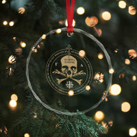 Eastern Orthodox Cross Skull IC XC Nika Jesus Church Crystal Glass Ornament
