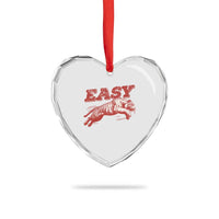Easy Tiger Heart Crystal Glass Ornament Vintage Distressed Tiger Trendy Grunge Indie Boho