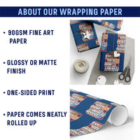 Eat Sleep Anime Gaming Repeat Wrapping Paper Roll Kawaii Otaku Manga Ramen Lover
