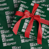 Eat Sleep Anime Repeat Wrapping Paper Roll Japan Otaku Manga Lover