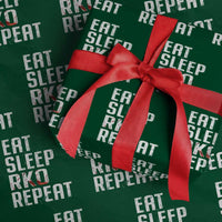 Eat Sleep RKO Repeat Wrapping Paper Roll Blood Stained