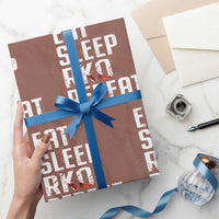 Eat Sleep RKO Repeat Wrapping Paper Roll Blood Stained