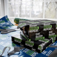 Eat Sleep Roblox Repeat Wrapping Paper Roll Funny Video Game Lovers Gamers