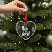 Eat Sleep Roblox Repeat Heart Crystal Glass Ornament Funny Video Game Lovers Gamers