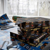 Eclipses in 2026 Celestial Calendar Infographic Wrapping Paper Roll Space Nerd Astronomy Gift Astrology Lover