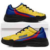 Ecuador 2026 Football Chunky Sneakers La Tri Grunge Curve Stylized - Wonder Print Shop